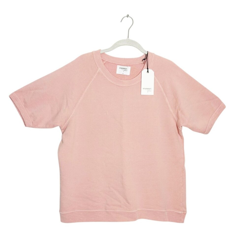 Sincerely Jules 'Cara' Short Sleeve Sweatshirt in Rose - Sz M - New
